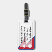 Markering Nepal - Easy ID Personal Bagagelabel (Voorkant verticaal)