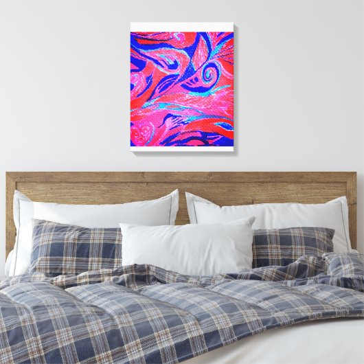 Markering op Canvas Afdruk (Insitu (Slaapkamer))