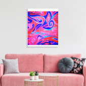 Markering op Canvas Afdruk (Insitu (Woonkamer))