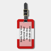 Markering Peru Easy ID Personal Bagagelabel (Voorkant verticaal)