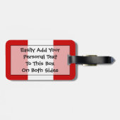 Markering Peru Easy ID Personal Bagagelabel (Achterkant horizontaal)