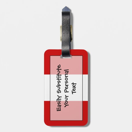 Markering Peru Easy ID Personal Bagagelabel (Achterkant verticaal)