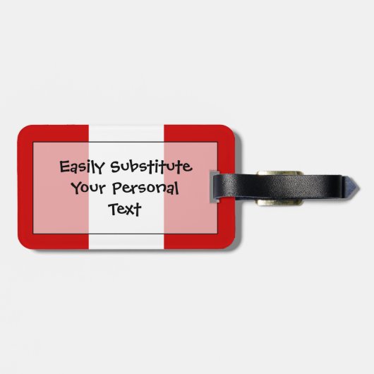 Markering Peru Easy ID Personal Bagagelabel (Achterkant horizontaal)