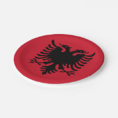 Markering van Albanese papieren Borden Bordje (Gekanteld)