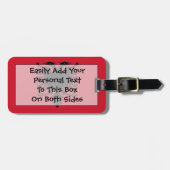 Markering van Albanië Easy ID Bagagelabel (Voorkant horizontaal)