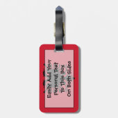 Markering van Albanië Easy ID Bagagelabel (Achterkant verticaal)