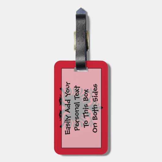 Markering van Albanië Easy ID Bagagelabel (Achterkant verticaal)