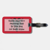 Markering van Albanië Easy ID Bagagelabel (Achterkant horizontaal)