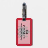 Markering van Albanië Easy ID Bagagelabel (Achterkant verticaal)