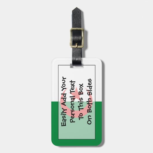 Markering van Algerije - Easy ID Bagagelabel (Voorkant verticaal)