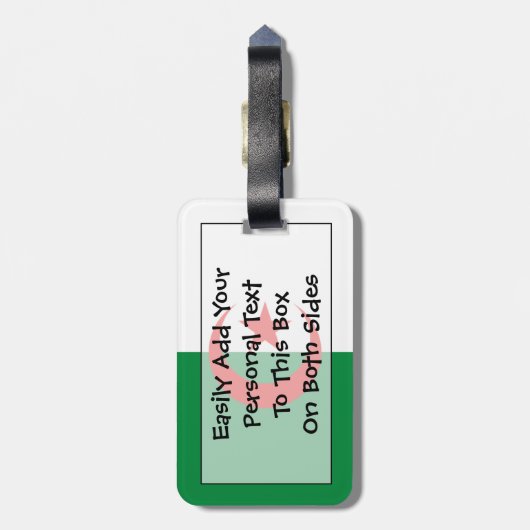 Markering van Algerije - Easy ID Bagagelabel (Achterkant verticaal)