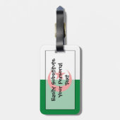 Markering van Algerije - Easy ID Bagagelabel (Achterkant verticaal)