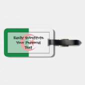 Markering van Algerije - Easy ID Bagagelabel (Achterkant horizontaal)