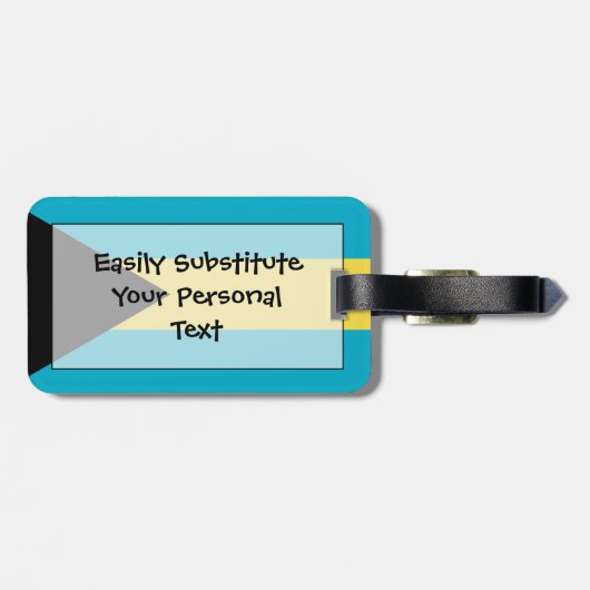 Markering van Bahamas Easy ID Bagagelabel (Achterkant horizontaal)