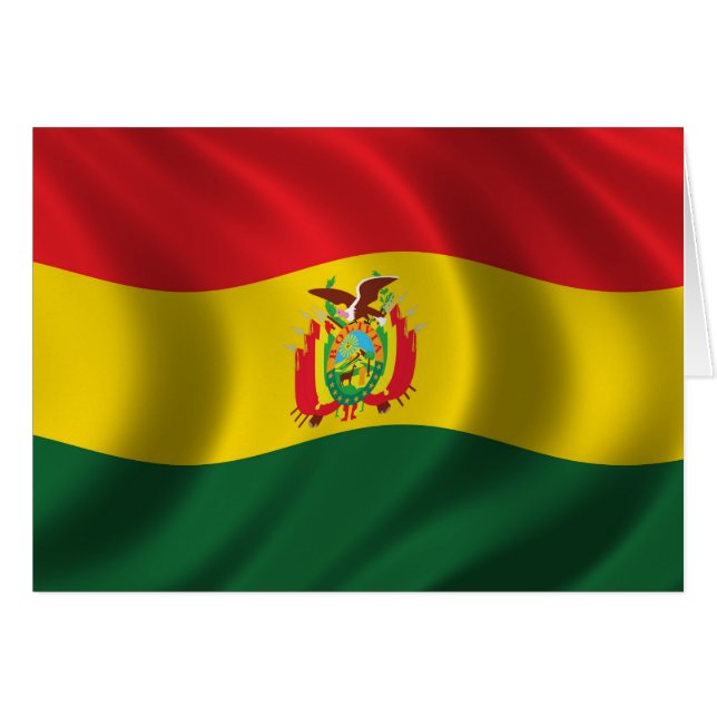 Markering van Bolivia (Voorkant Horizontaal)