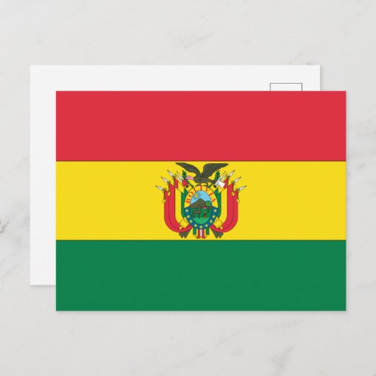 Markering van Bolivia Briefkaart (Voorkant / Achterkant)
