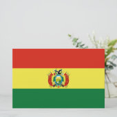 Markering van Bolivia Briefpapier (Staand voorkant)