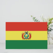 Markering van Bolivia Briefpapier (Staand voorkant)