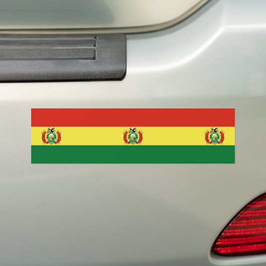 Markering van Bolivia Bumpersticker (Op auto)