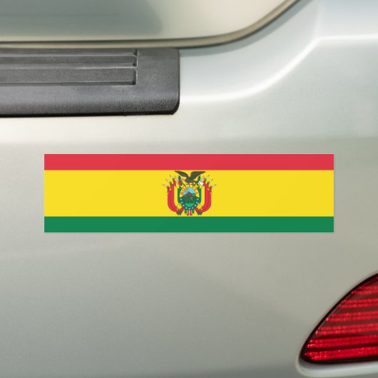 Markering van Bolivia Bumpersticker (Op auto)