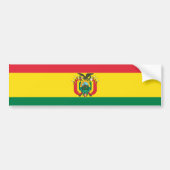 Markering van Bolivia Bumpersticker (Voorkant)