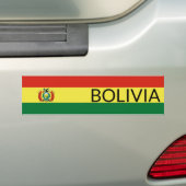 Markering van Bolivia Bumpersticker (Op auto)