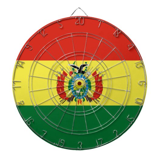 Markering van Bolivia Dartbord (Voorkant)