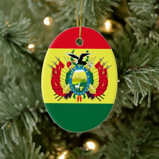 Markering van Bolivia Keramisch Ornament (Boom)