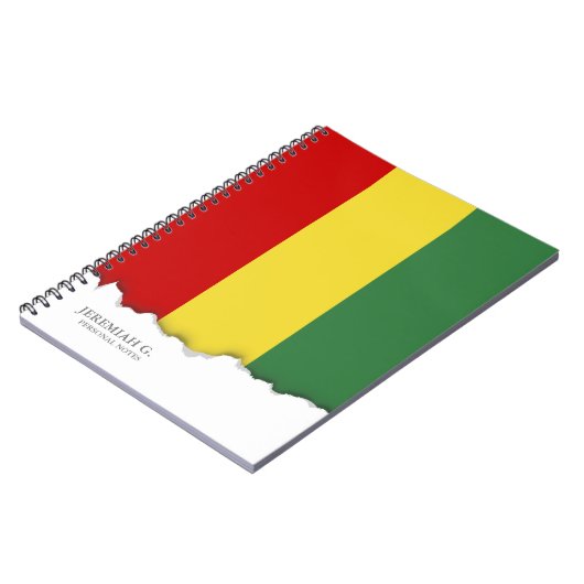 Markering van Bolivia Notitieboek (Linkerzijde)