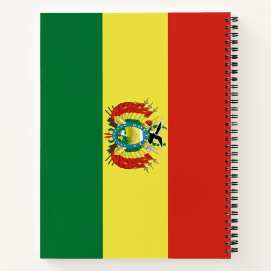Markering van Bolivia Notitieboek (Achterkant)
