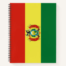 Markering van Bolivia Notitieboek