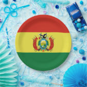 Markering van Bolivia Papieren Bordje (Feest)