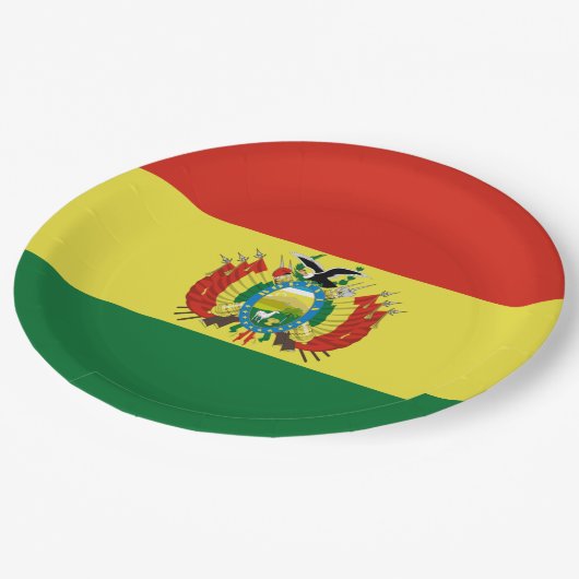 Markering van Bolivia Papieren Bordje (Gekanteld)