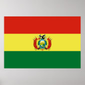 Markering van Bolivia Poster (Voorkant)