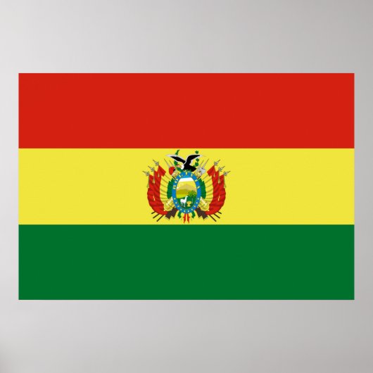 Markering van Bolivia Poster (Voorkant)