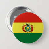 Markering van Bolivia Ronde Button 7,6 Cm (Voorkant /achterkant)