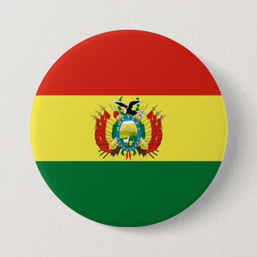 Markering van Bolivia Ronde Button 7,6 Cm (Voorkant)