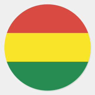 Markering van Bolivia Ronde Sticker
