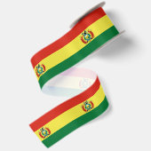 Markering van Bolivia Satijnen Lint (Achterkant)