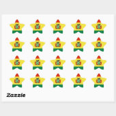 Markering van Bolivia Ster Sticker (Vel)