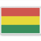 Markering van Bolivia Sticker (Voorkant)