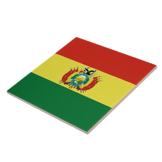 Markering van Bolivia Tegeltje (Zijkant)