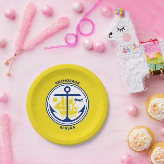 Markering van Borden van alaskapapier Papieren Bordje (Feest)