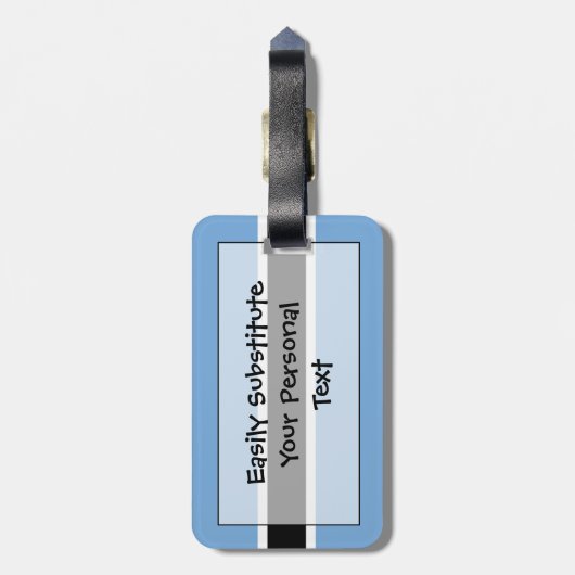 Markering van Botswana - Easy ID Personal Bagagelabel (Achterkant verticaal)