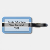 Markering van Botswana - Easy ID Personal Bagagelabel (Achterkant horizontaal)