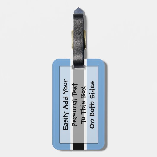 Markering van Botswana - Easy ID Personal Bagagelabel (Achterkant verticaal)