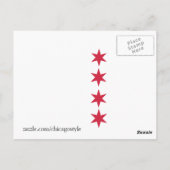Markering van Briefkaarten van Chicago (Achterkant)