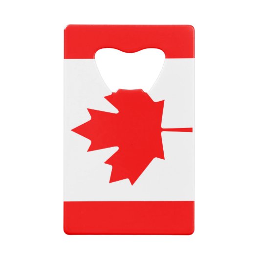 Markering van Canada Creditcard Bottle Open Creditkaart Flessenopener (Voorkant)