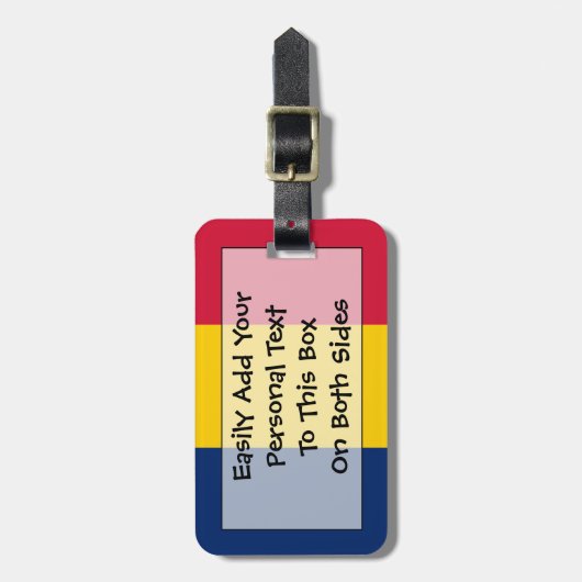 Markering van Chad Easy ID Personal Bagagelabel (Voorkant verticaal)