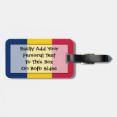 Markering van Chad Easy ID Personal Bagagelabel (Achterkant horizontaal)